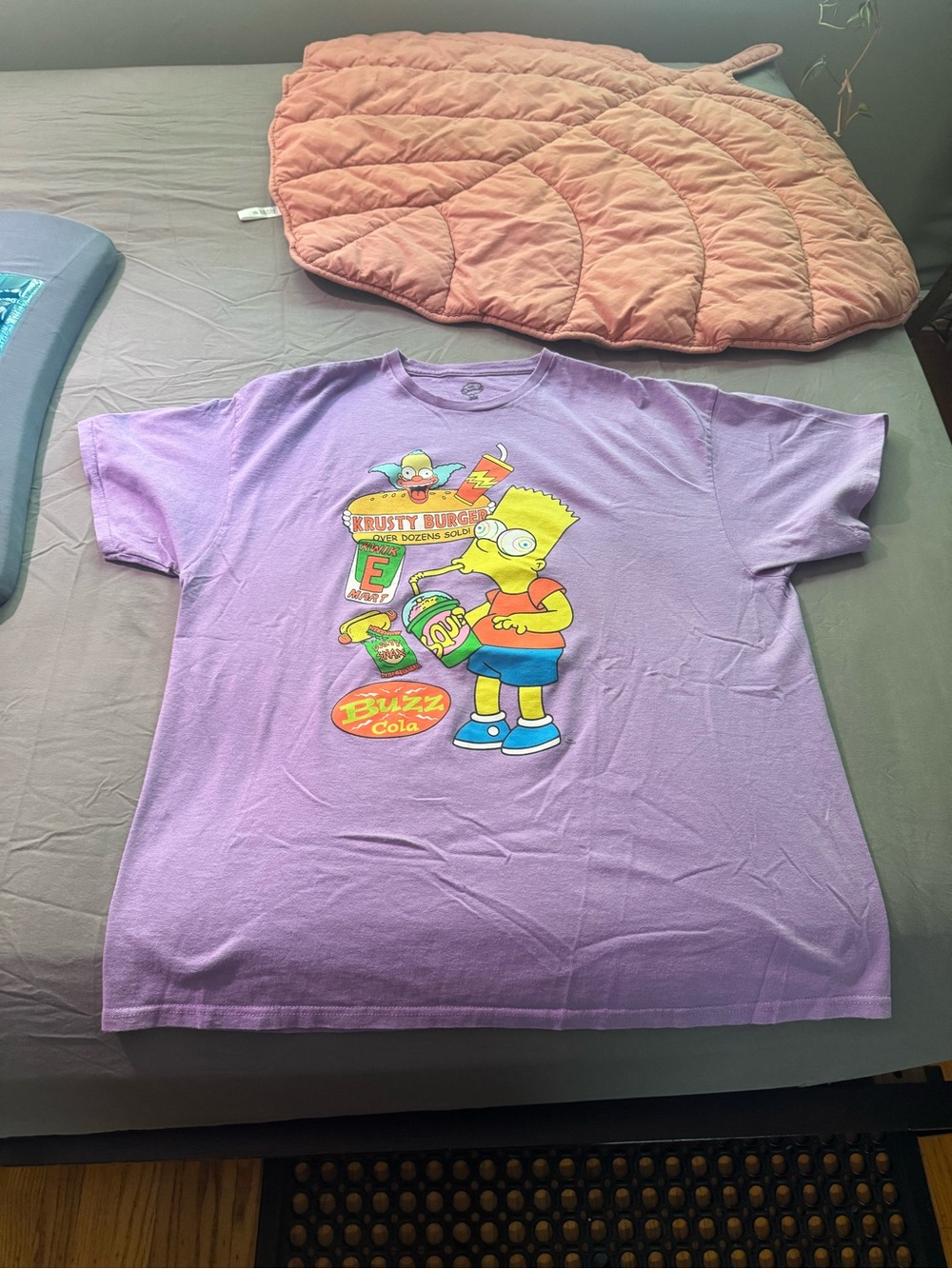 Purple Bart Simpson Graphic Tee